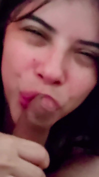 Sneaky Blowjob in the Studio - Deepthroat, Saliva and Big Tits in a See-through Dress - Selena Vega