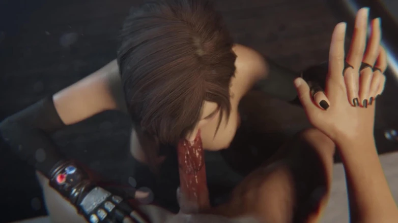 Velvixian 3D: Tifa Lockhart Facial, black Lipstick Topless