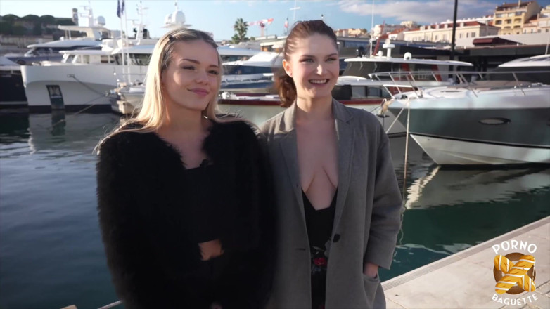 Porno Baguette: Jade and Francesca, Two Gorgeous Girls, Share a Big Cock