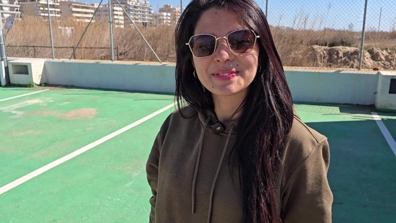 Labestiaylabella: dhokhebaaj premika baathroom men ajanbi ko chodti hai!