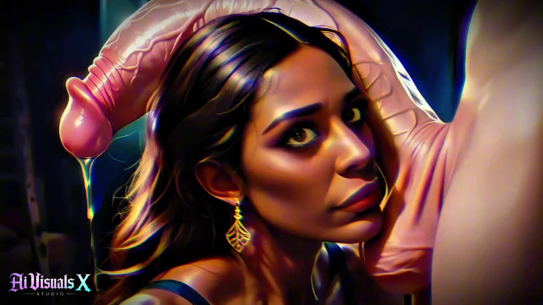 AI Visuals X: Чернокожие богини с большими сиськами и задницей - белый член поклоняется темному асмр и экстремальный контраст (4k порно с ai хуторами)