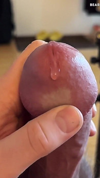 Chơi với precum nhỏ giọt của tôi (slomo, không bắn tinh)
