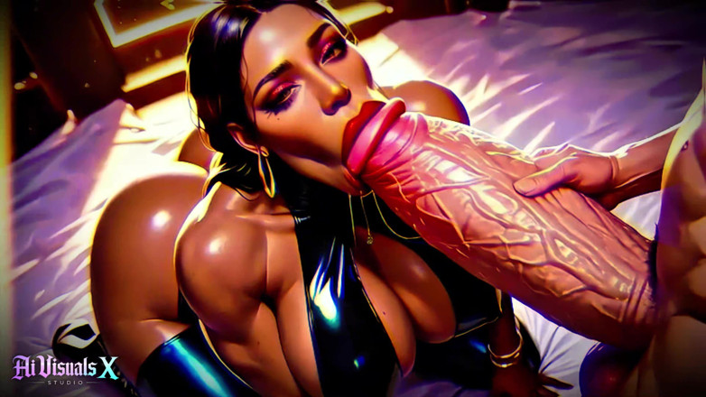 AI Visuals X: Mame sexy negre cu curul mare - muie și futai - porno animat (ASMR...