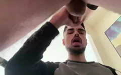 Eating My Friends Cum