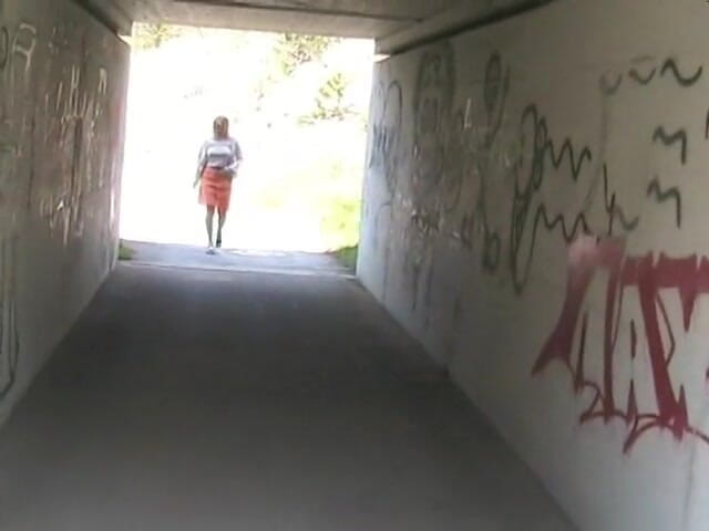 Femdom Austria: Pissing under the bridge
