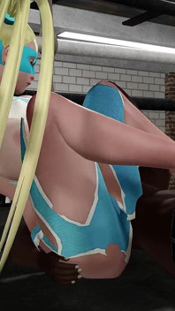 R. Mika Feet to Cock Wrestling
