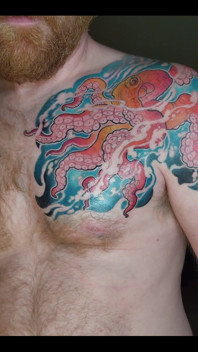 My Octopus Tattoo Is Finished! I Love It!