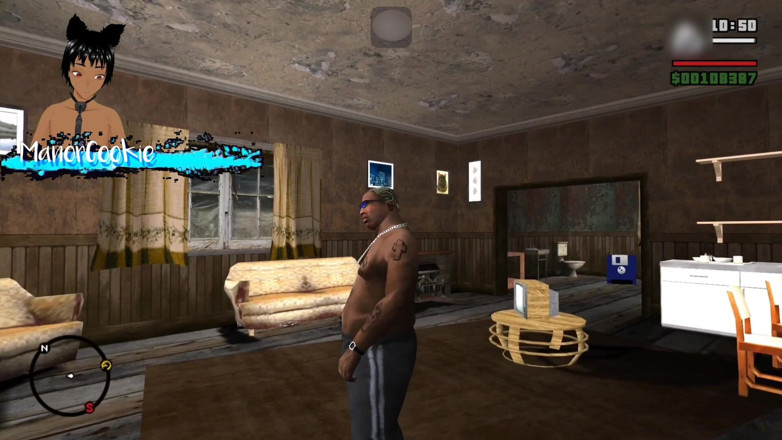 Manor Cookie: Gta San Andreas, гарячий кавовий мод - Барбара, гарячий поліцейський займається сексом з cj в камері
