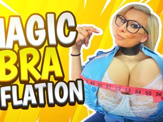 The Busty Sasha: Magic bra inflation, I&#039;m so happy to have huge tits!