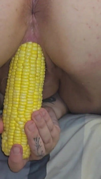 Foodie Fridays Jade Fucks a Corn on the Cob