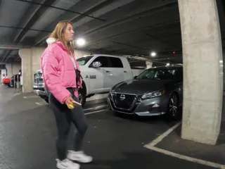 Girl Sucking Dick Stranger in Car Sucked All the Cum
