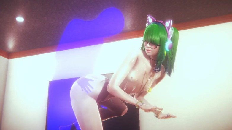 Yaoitube: Yaoi femboy - анал із зеленим волоссям