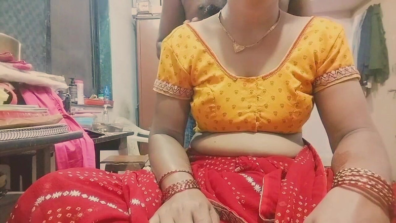 Hemant: Calda scopata a pecorina in sari