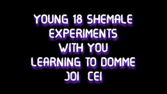 Shemale Domination: APENAS ÁUDIO - Jovens 18 experimentos transsexual com você aprendendo a domme JOI...