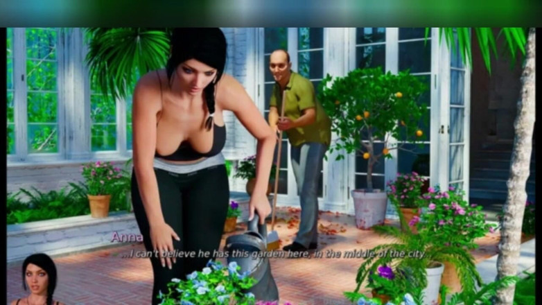 3DXXXTEEN2 Cartoon: Anna si sporca nel giardino di Alfred. Sesso cartone porno 3D