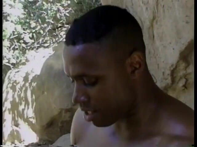Butt Paradise: Black guy drills a chick's ass outdoors