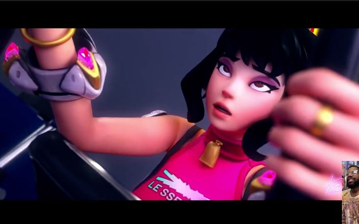 L6RD7BLU3 FUTA: 쪼이는 대머리 보지에 질싸하는 큰 후타 자지 Zarya, 좋은 뚱뚱한 자지를 따먹는 작은 자지 후타