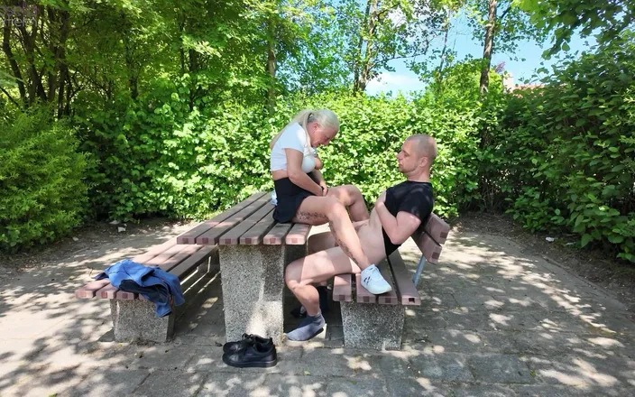 Rosella Extrem: Public Bareback Sex with a Stranger, Creampie, and Mouth Piss...