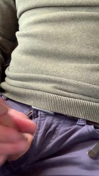 Jerking-off on the Train, Thick Cum