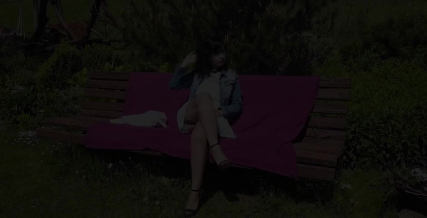 Wanilianna: Vintage Lady's Outdoor Kinky Lingerie and Masturbation Show - incluindo meias...