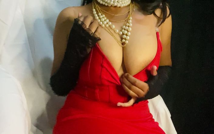 Hot Lilly: Sexy Desi Indische in roodgloeiend