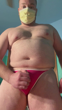 Small Cock Pink Thong