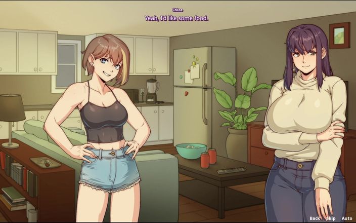 Trans Asura: Chloe recibiendo erección para su compañera de cuarto Amy en...