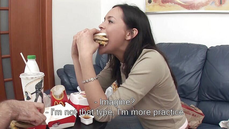 Backdoor Films: 젖탱이에 지저분하게 따먹히는 갈색 머리 여보