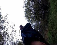 Andy: Rain Poncho Wank