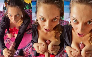 Mia Maripolla: POV Titjob - Měkké přírodní kozy hladící tvrdého ptáka
