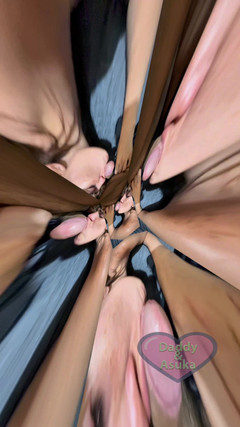 Daddy and Asuka: Sudut pandangan pertama dapat blowjob dan kemudian kongkek dan pancut...