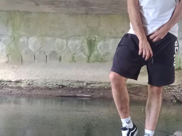 Playing with My Pet Under the Bridge (Jerkoff lover)