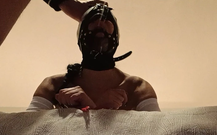 LauraOnHeels: Bound and Hooded in a Bed I Have My Mouth...