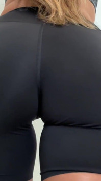 Big Ass Spanking in Lululemon Yoga Shorts After Workout
