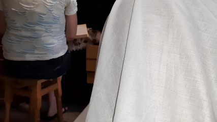 Lesbian-illusion: While My Girlfriend Is Studying for Her Exam, Our Neighbor...