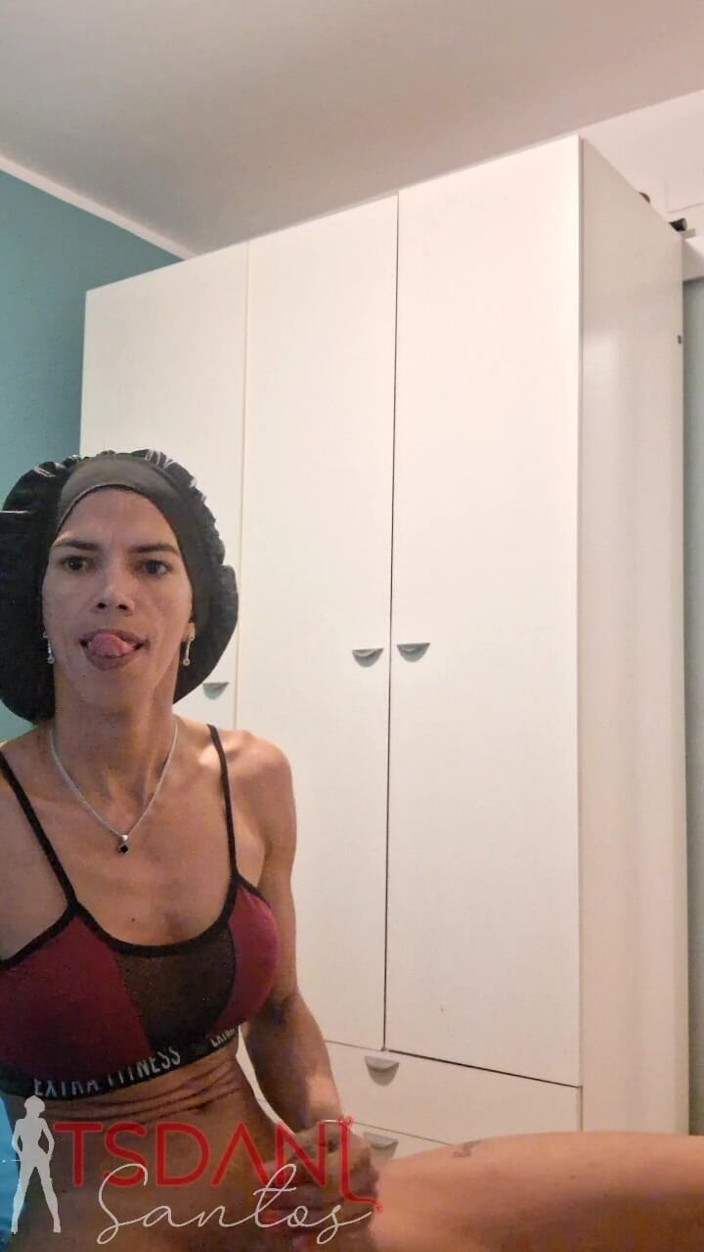 Tsdanisantos1: Oh, It's so Hot, I'm Going to Take My Dick...