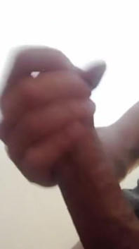 Risky Huge Cum on Public Stairs