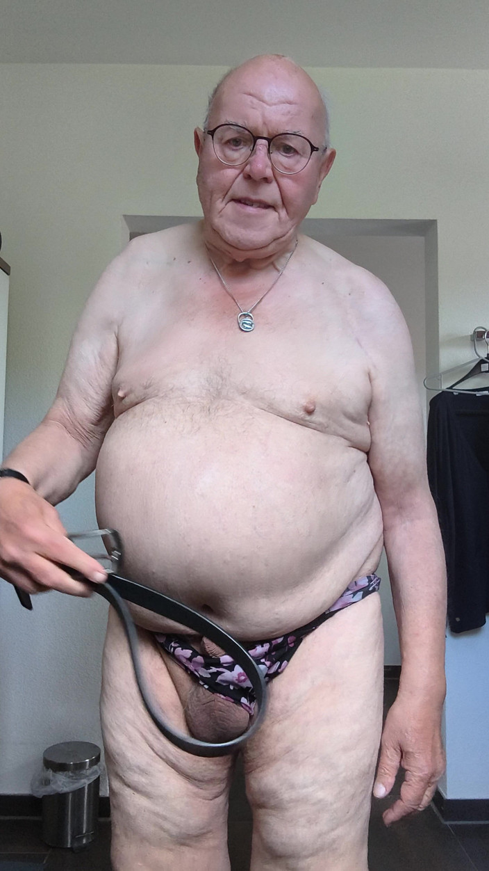 Karlchengeil: Wife's Flower Pantie and Belted