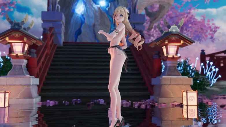 MikuMotion: Goncang tetek besar bergoyang, pepek terdedah