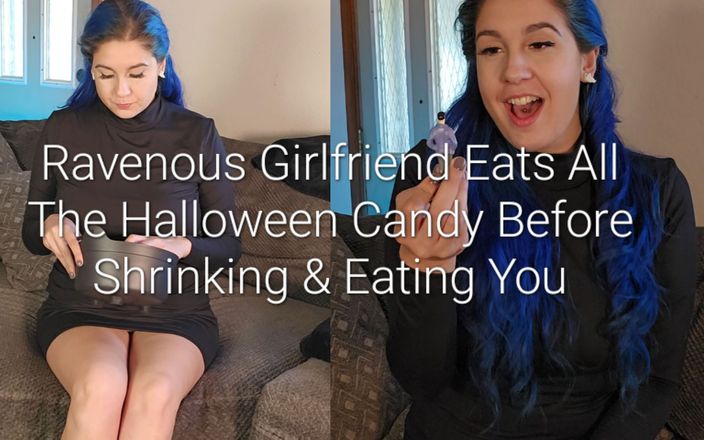 Freya Reign: Невесомая подруга ест все конфеты из Хэллоуина перед тем, как сжать и съесть тебя