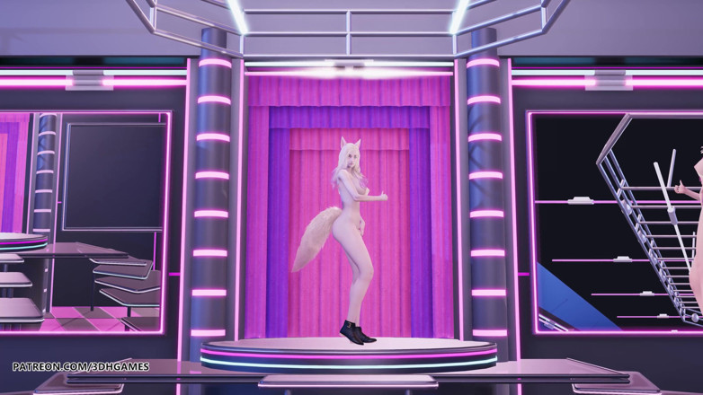 3D-Hentai Games: [MMD] AOA - ShortHair Ahri เต้นเปลือยกายเซ็กซี่ League of Legends KDA