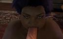 Wraith ward: Black BBW Has Threesome Riding Dick and Is Sucking Cock