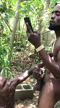 Outdoor Threessome Fuck Inside the Bush
