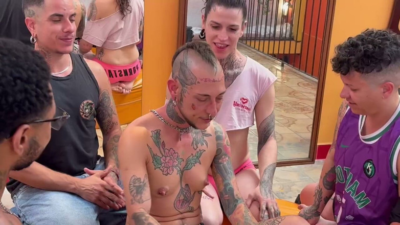 Gabes ftm: Playing with the Dice and Having Great Group Sex