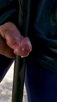 I Can't Stop Moaning in the Street, Desperate and Intense Orgasm Rubbing Cock and Scooter