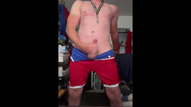 JockDad87: Jockdad87은 레슬링 슈트에 사정을 합니다.