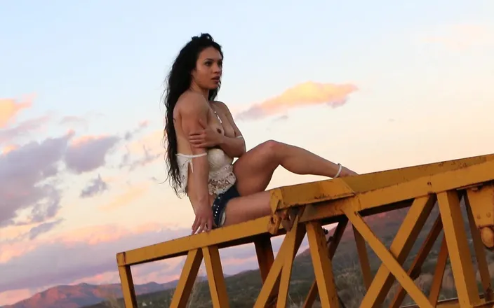Pervy Studio: Sunset photoshoot footage