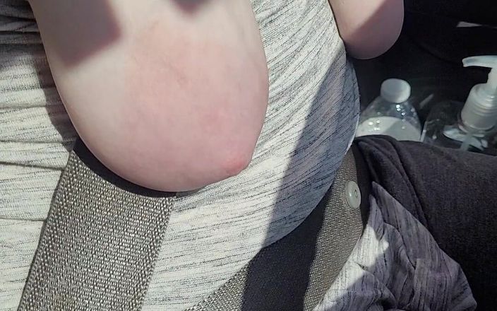 On cloud sixty nine: Saggy Tit Wife Driving the Car