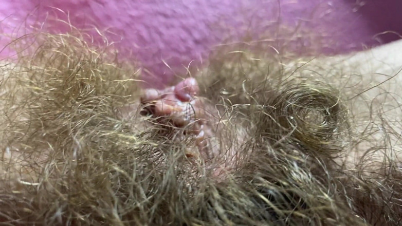 Cuteblonde666: Orgasme air mani memek berbulu closeup dan adegan normal klitoris...