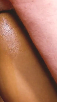 Fucking in the Street Ebony Brunette Teen with Small Tits Enjoys a Mature Man's Cock